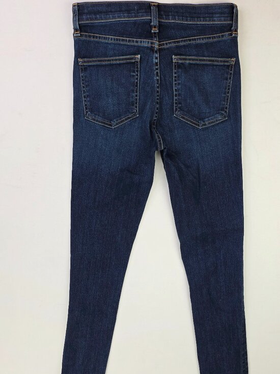Veronica Beard Denim - Veronica Beard Kate 10" Skinny Womens Size 24X27 Raw Hem Blue Denim Jeans USA